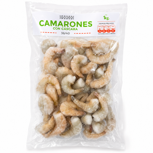 Camarón con Cáscara 36/40