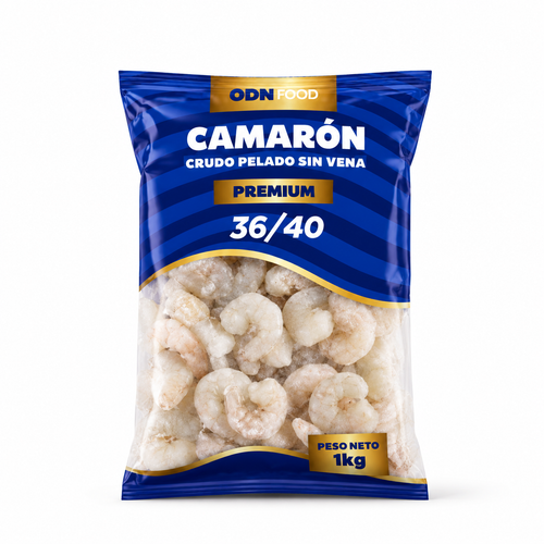 Camarón 36/40 Crudo Pelado Premium