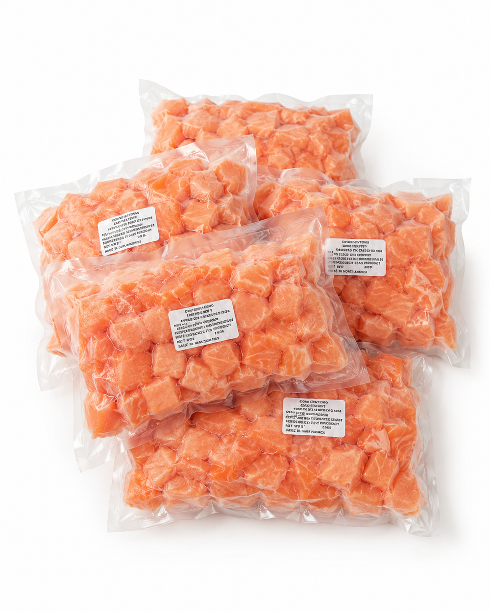 Cubos de Salmón Salar Sin Piel Premium